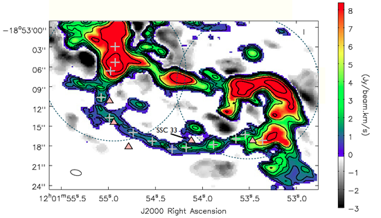 Giant molecular clouds and star formation in the tidal molecular arm of NGC 4039